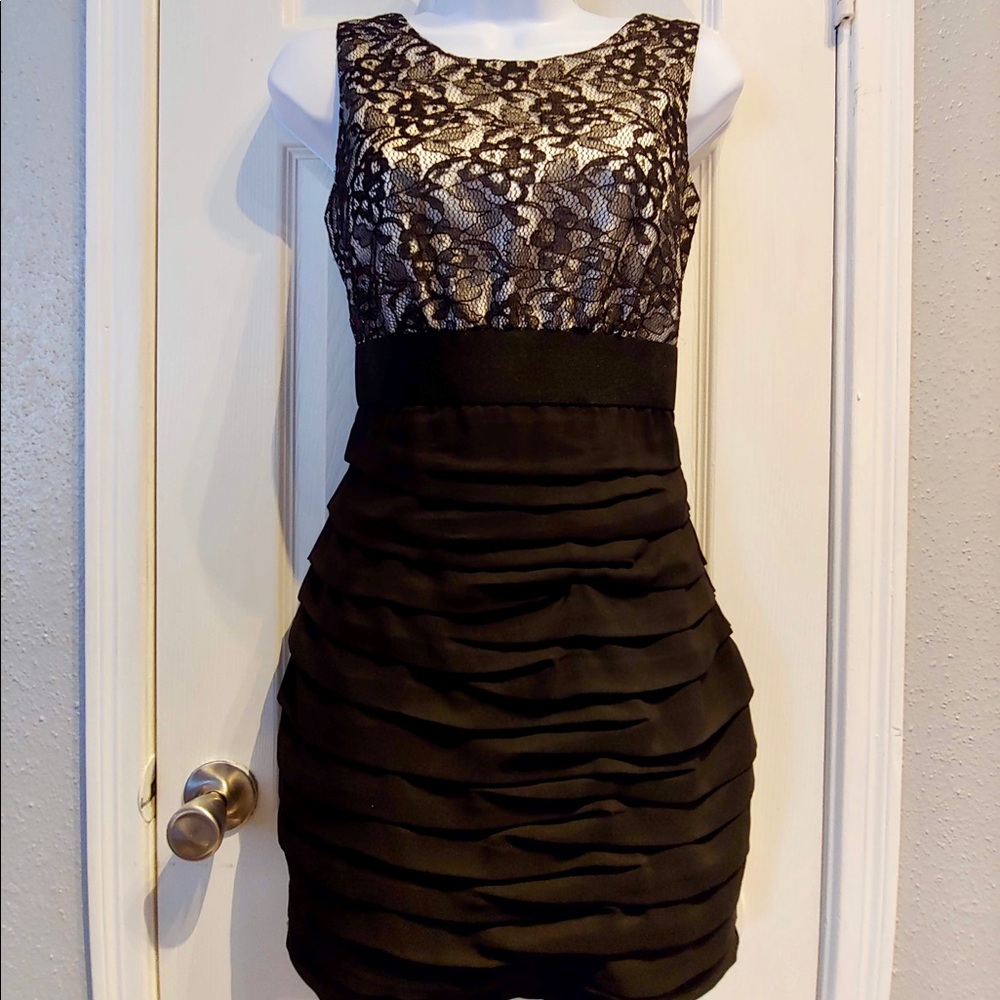 Express Black Dress Lace Top NWT Size 0